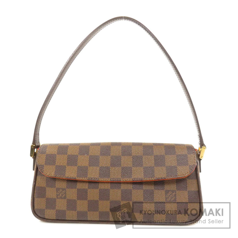 Louis Vuitton Recoleta Damier Ebene Brown Handbag Canvas